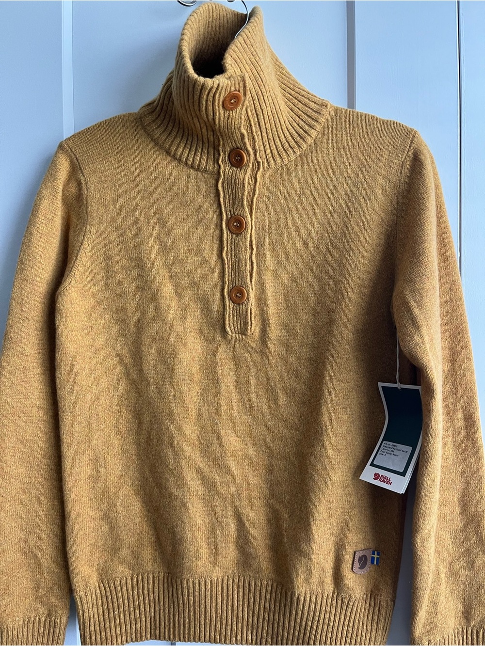 Fjallraven Acorn Wool Blend Re-Wool Greenland Sweater Sz S - Picture 2 of 8
